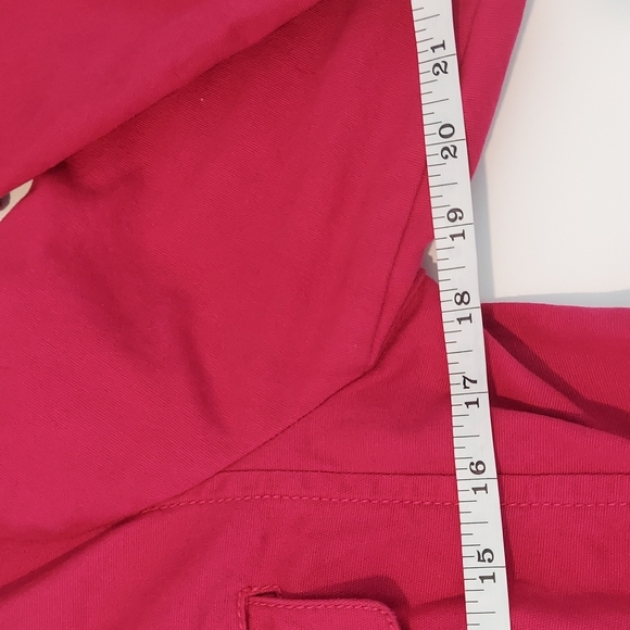 Talbots Pink Cotton Canvas Button Jacket with gold buttons size 10 - Picture 10 of 12